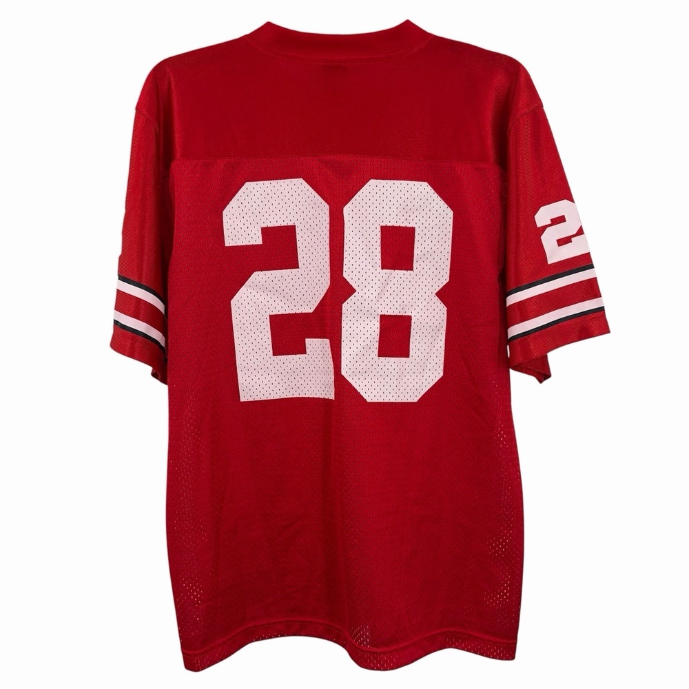 Nike‎ Ohio State OSU Buckeyes #28 Red Football Jersey Womens Size Large Mesh Red - Picture 3 of 9
